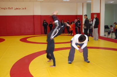A Glimpse of a Training Held by the Palestinian Circus School in Hebron 