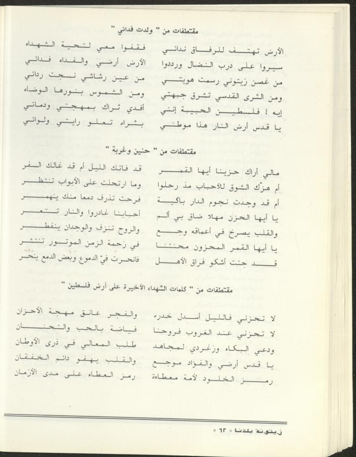 العدد الثاني من مجلة زيتونة بلدنا، تموز 1992