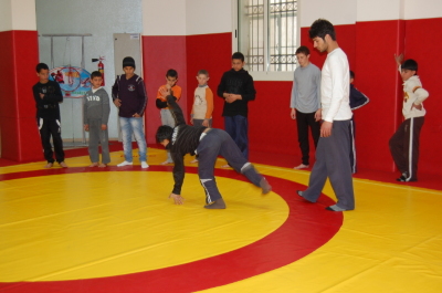 A Glimpse of a Training Held by the Palestinian Circus School in Hebron 