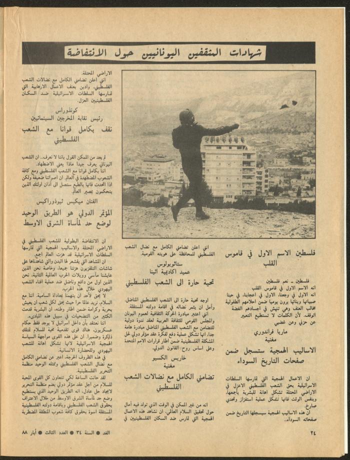 Issue 3 of al-Ghad Magazine, May 1988