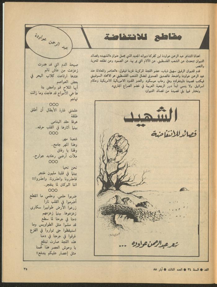 Issue 3 of al-Ghad Magazine, May 1988