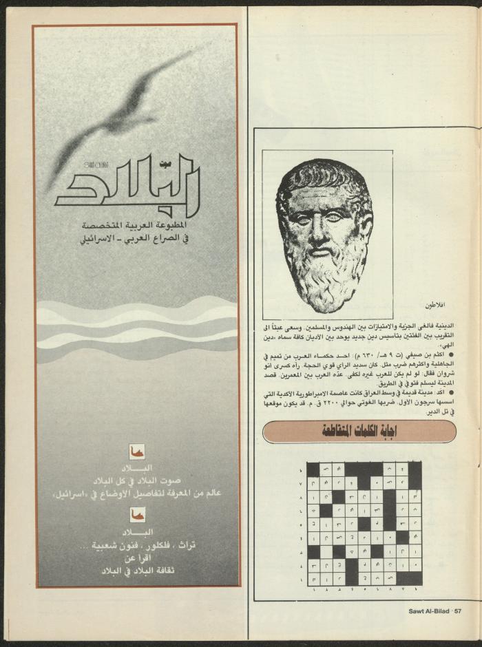 Issue 128 of Sawt al-Bilad Magazine, 21- 28 May 1987