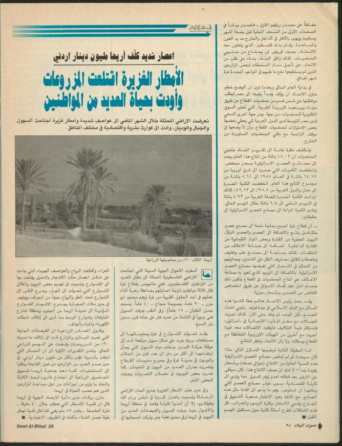Issue 141 of Sawt al-Bilad Magazine, 3- 10 November 1987