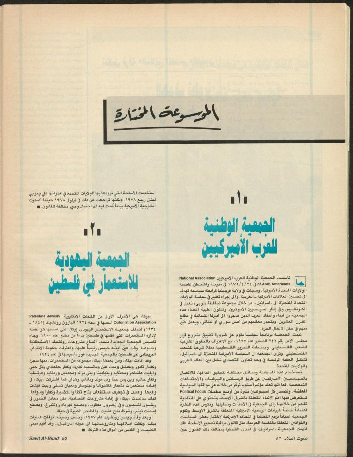 Issue 142 of Sawt al-Bilad Magazine, 17- 24 November 1987