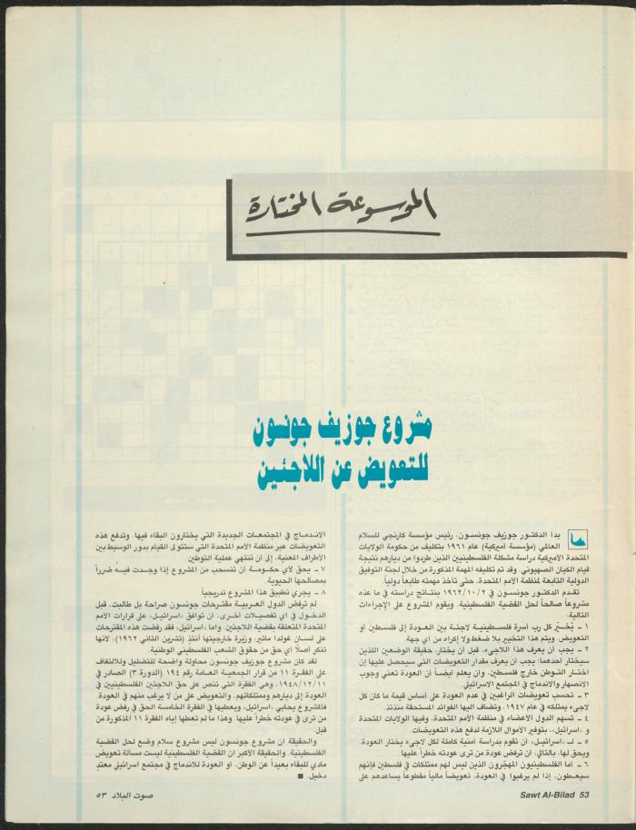 Issue 144 of Sawt al-Bilad Magazine, 22- 29 December 1987