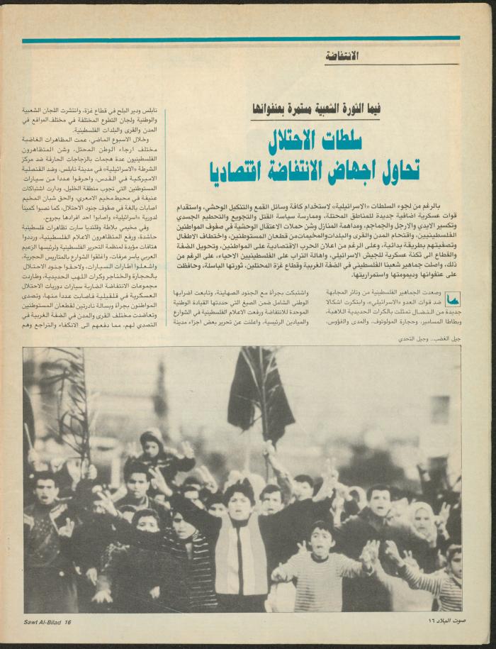 العدد 148 من مجلة صوت البلاد، 8-15 آذار 1988