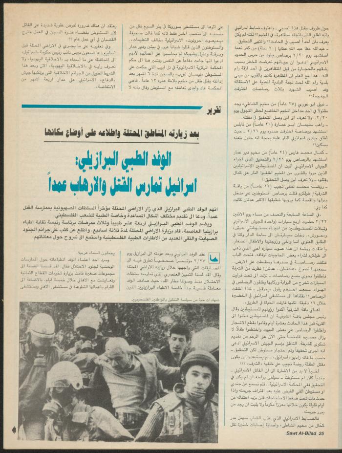 العدد 148 من مجلة صوت البلاد، 8-15 آذار 1988