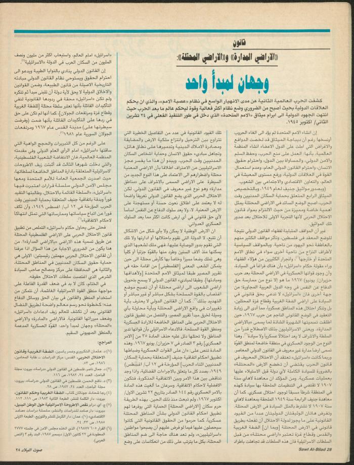 العدد 148 من مجلة صوت البلاد، 8-15 آذار 1988