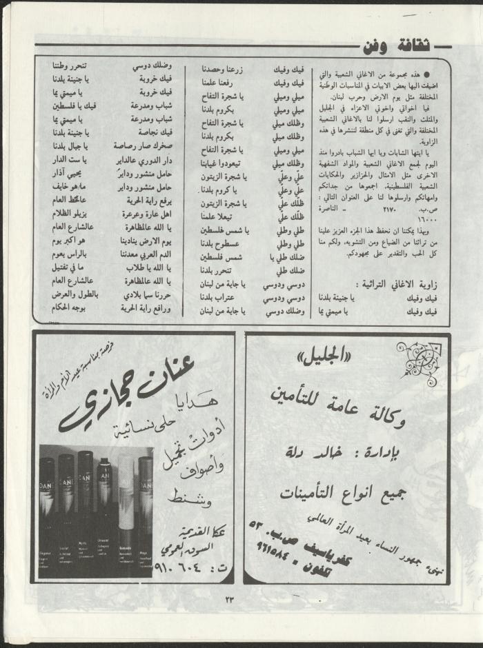 Al-Miqla' Magazine, March 1988
