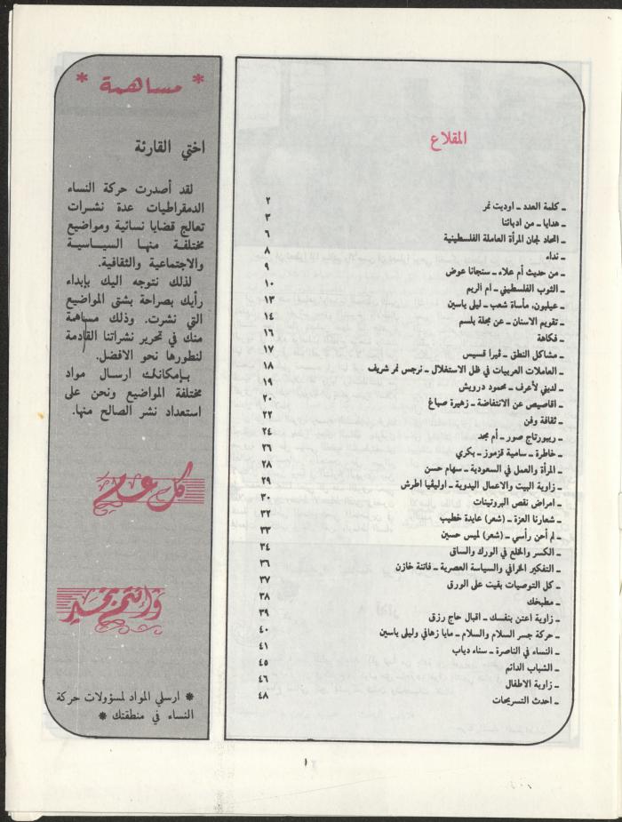 Al-Miqla' Magazine, March 1988