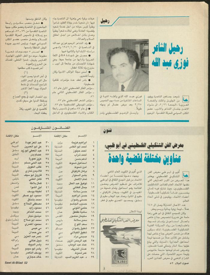 Issue 149 of Sawt al-Bilad Magazine, 15- 22 March 1988