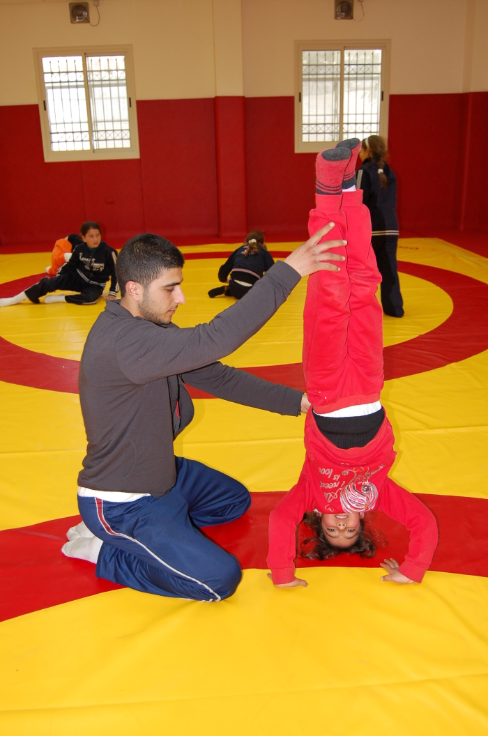 A Glimpse of a Training Held by the Palestinian Circus School in Hebron 