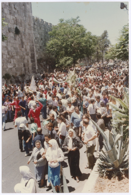 The Crowd Participating in Shaheed Omar al-Qasim