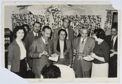 Eline ʿaqel, Matil Maghnam, and Georgette Aʿraj at the Arab Women