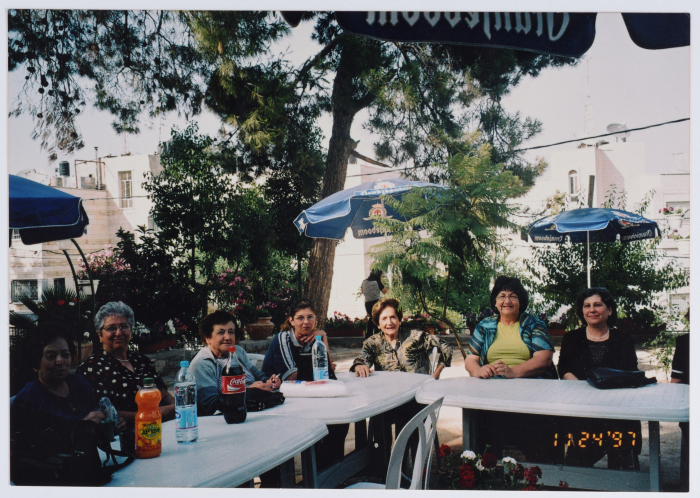 Chairwoman and Members of the Arab Women's Union Society Having Breakfast 