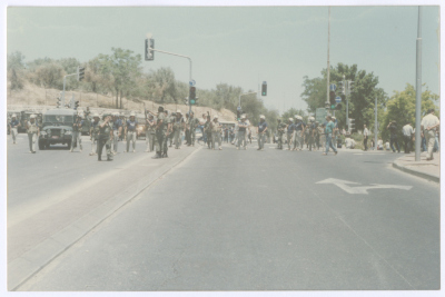 The IOF Blocking the Roads, Jerusalem, 6 June 1989