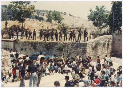 The IOF Deployment around the al-Asbat Gate Graveyard, Jerusalem, 6 June 1989
