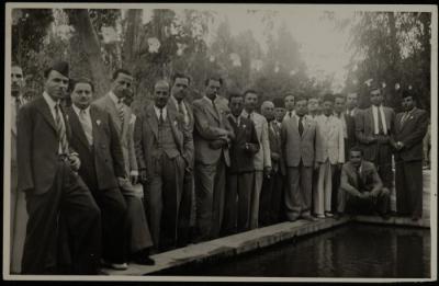 مشاركون في مؤتمر المحامين العرب، دمشق، 1945