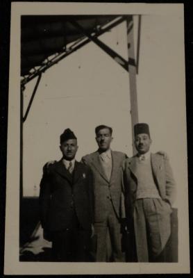 Yahya Hammoudeh and His Two Friends, Lifta, 1920- 1929