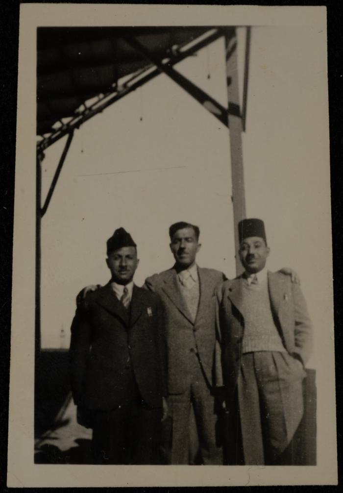 Yahya Hammoudeh and His Two Friends, Lifta, 1920- 1929