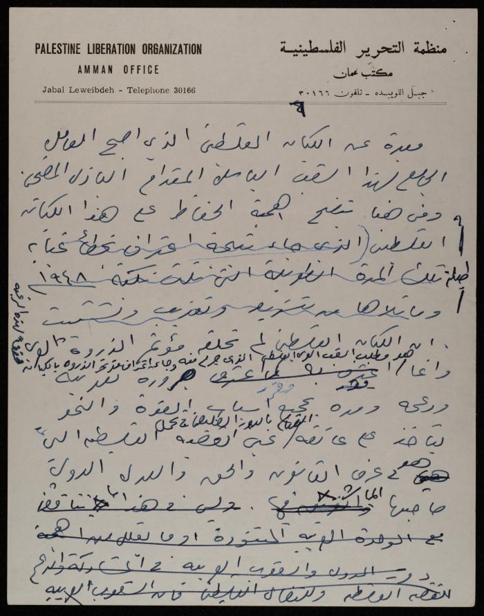 Yahya Hammoudeh's Speech at the Opening of PNC's Session, Cairo, July 1968