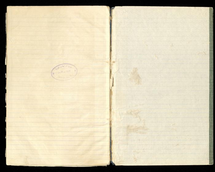 دفتر النظام الخاص بجمعية المرابطات الخيرية، قلقيلية-الأردن، 1960