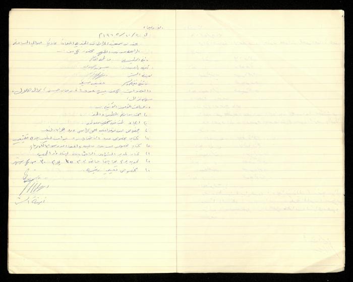 Minutes of the Meetings of al-Murabitat Charitable Society, Qalqilya, 1965-1970