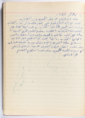 محضر جلسة للهيئة الإدارية في جمعية الاتحاد النسائي العربي -  رام الله