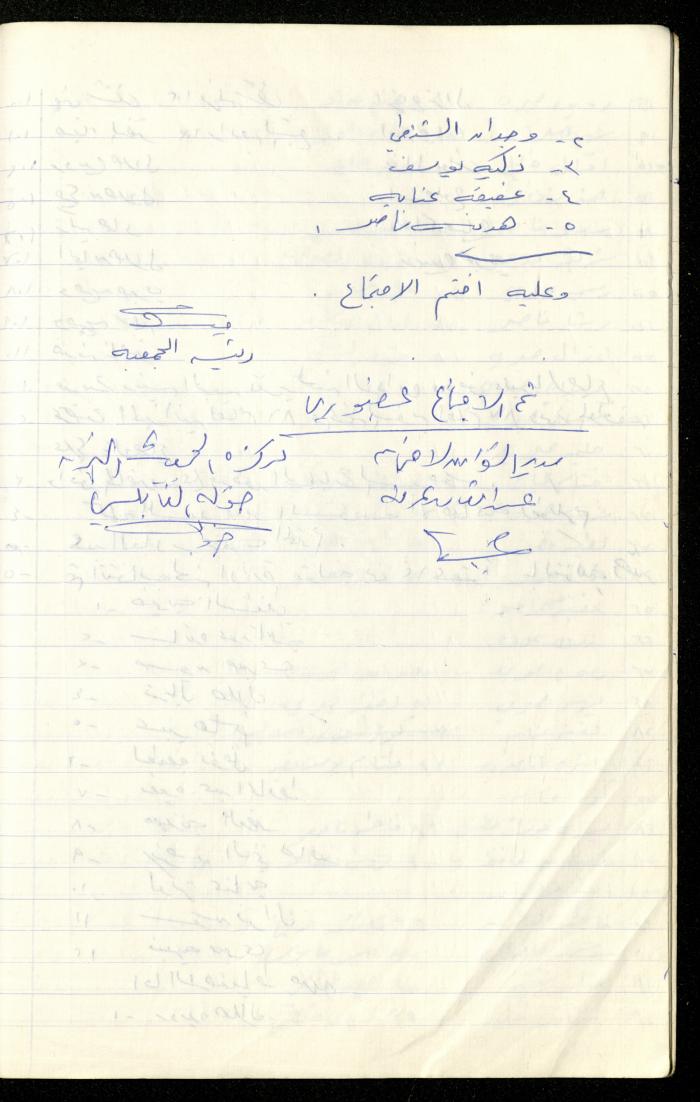 A Record of the Meetings of al-Murabitat Charitable Society General Assembly, Qalqilya, 1981-2016
