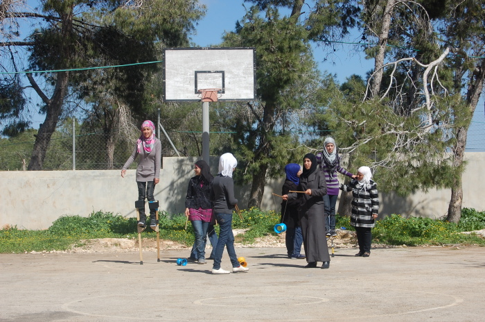 A Photograph of the PCS's Rehearsal in Jenin, 2011