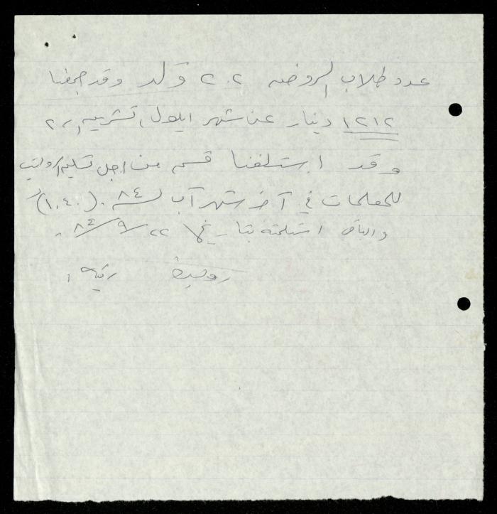 The Kindergarten Department File, al-Murabitat Charitable Society, Qalqilya, 1972-1986