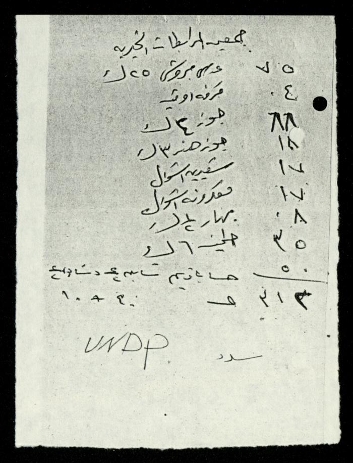 ملف فواتير وسندات قبض وموازنات جمعية المرابطات الخيرية، قلقيلية، 1988-1992