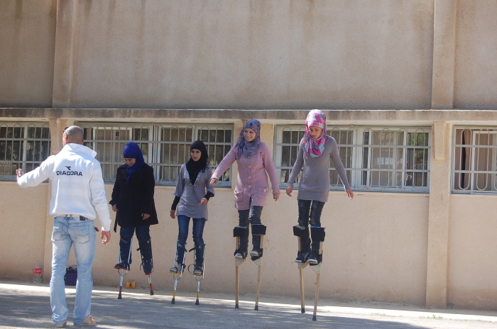A Photograph of the PCS's Rehearsal in Jenin, 2011