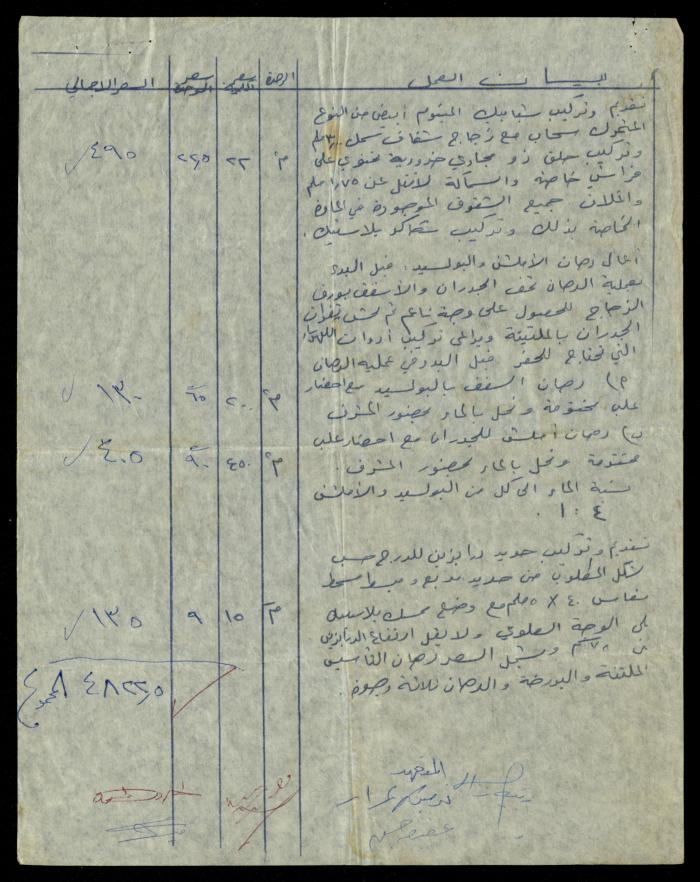 Construction Agreements File, al-Murabitat Charitable Society, Qalqilya, 1978-1979