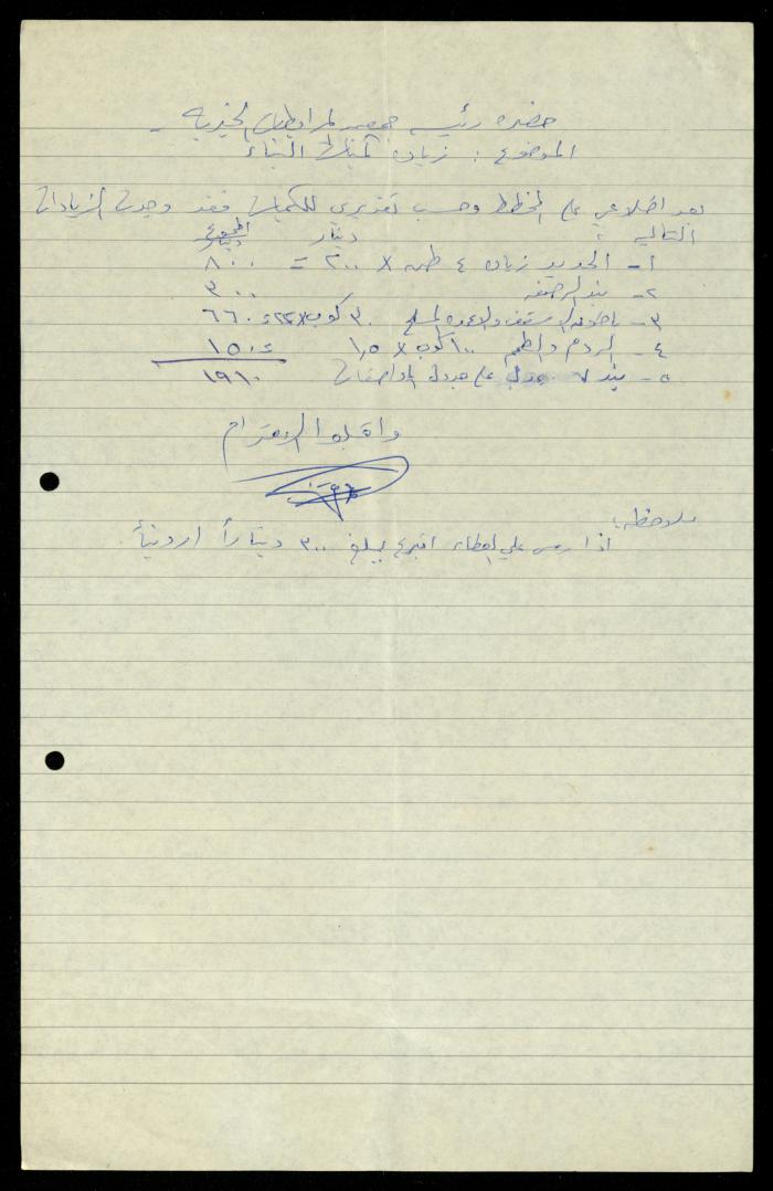 Construction Agreements File, al-Murabitat Charitable Society, Qalqilya, 1978-1979