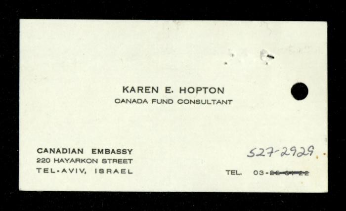 The File of the Canadian Embassy, al-Murabitat Charitable Society, 1989-1992