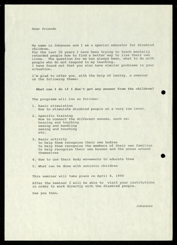 The File of the UNDP, al-Murabitat Charitable Society, 1990-1992