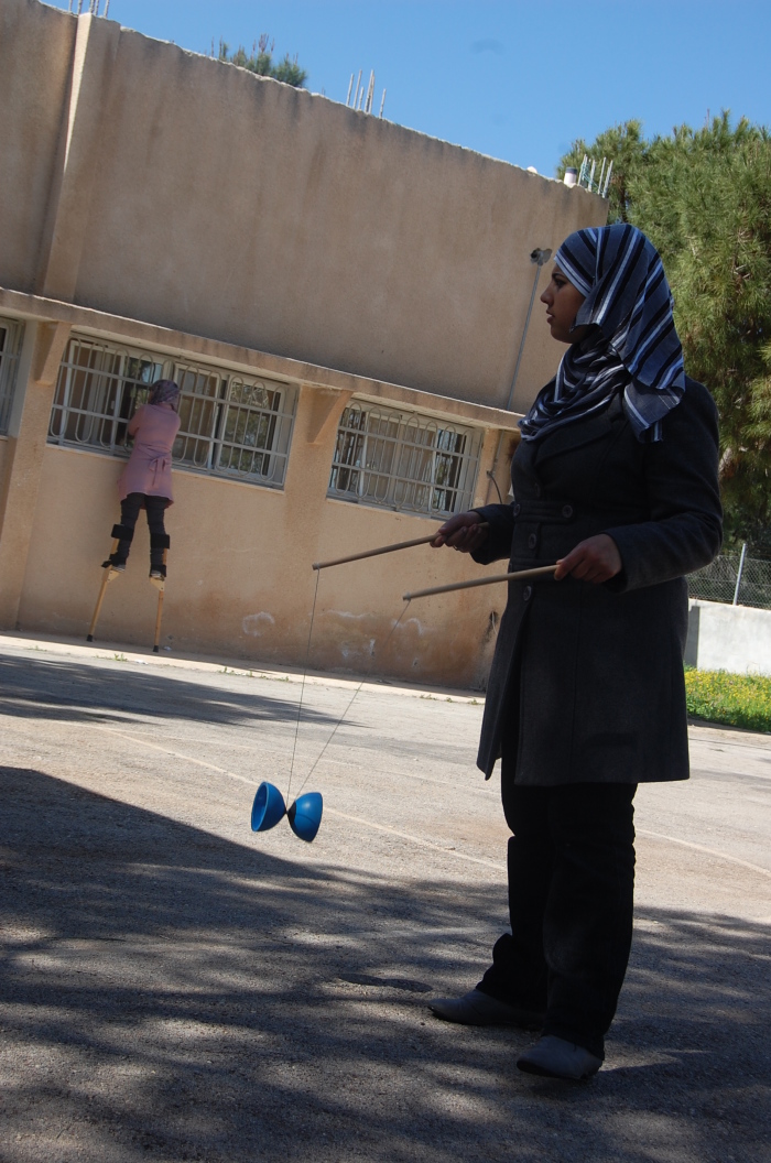 A Photograph of the PCS's Rehearsal in Jenin, 2011