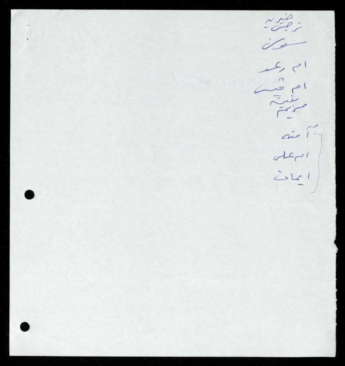 Correspondence File of al-Murabitat Charitable Society, Qalqilya, 1991-2008