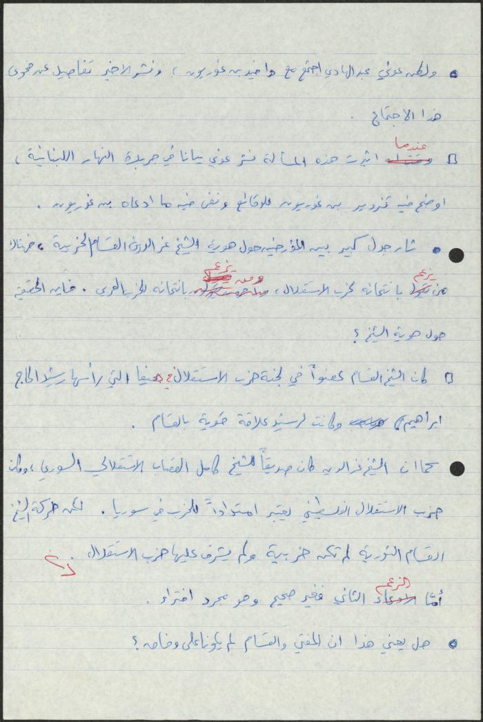 An Interview with Akram Zeiter by Sameeh Hammoudeh, Amman, the 1980s