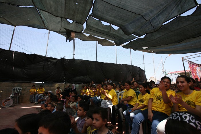 A Glimpse of a Performance by the Palestinian Circus School in Jalazone Refugee Camp