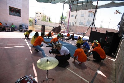 A Glimpse of a Performance by the Palestinian Circus School in Jalazone Refugee Camp