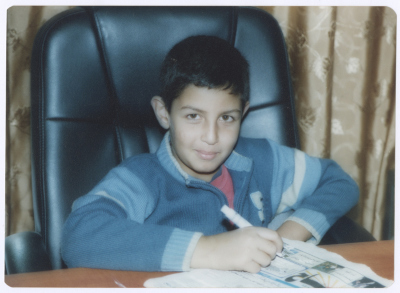 Omar Mohammad abu Hasna in His Father