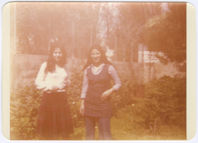 Amal al-Qasim and Her Teacher, Jerusalem, the 1970s 