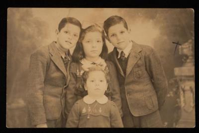 Children from the Batshoun Family, a Postcard