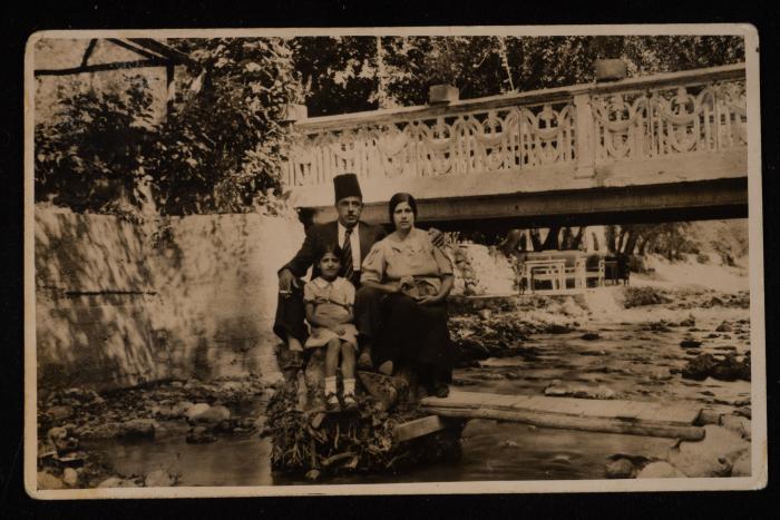Suleiman Batshoun, His Wife Kamal Habash and Their Daughter, Lebanon, a Postcard