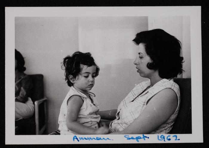 A Woman and a Child from the Batshoun Family, Amman, 1962
