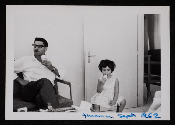 A Man and a Child from the Batshoun Family, Amman, 1962