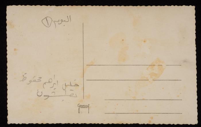 A Portrait of Two Children, Yafa, a Postcard