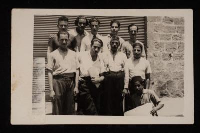 Several Palestine Newspaper Employees, Yafa, a Postcard